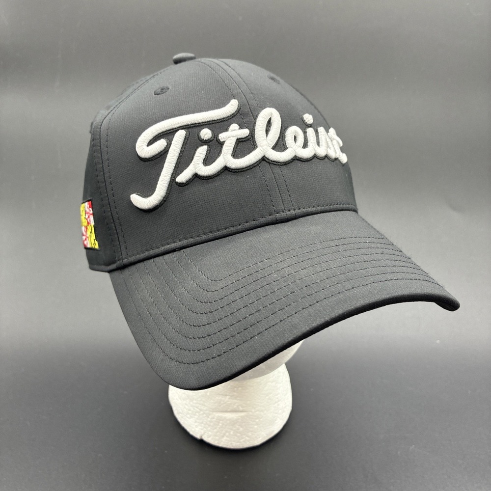 Titleist Performance Golf Hat Mens One Size Black Adjustable Maryland Polyester